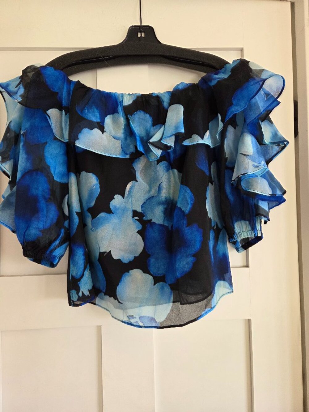 Milly Watercolor Organza top sz s